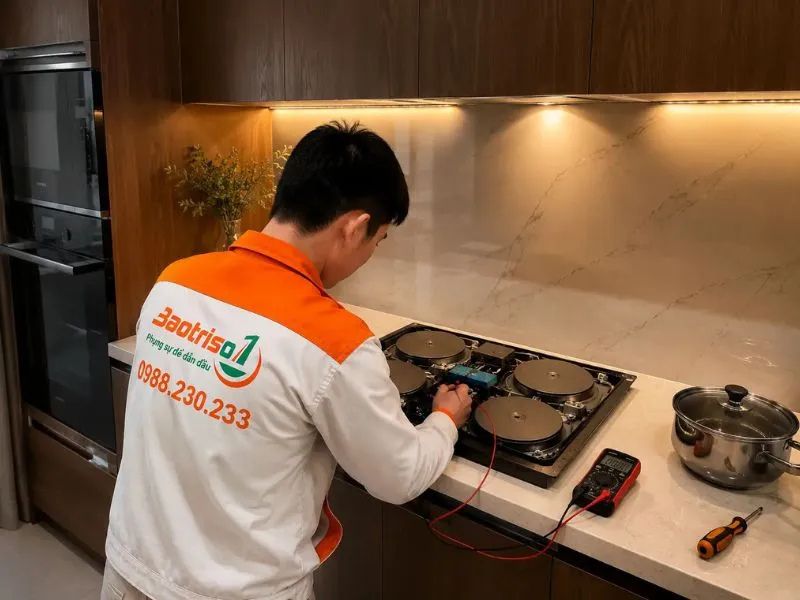 Bếp từ không nhận cảm ứng
